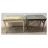 2 Small Farm Tables - as is