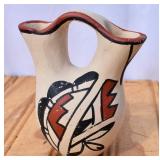 Signed Jemez Pueblo Wedding Vase