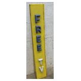 Free TV Sign (plastic) 8/48