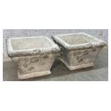 Concrete Flower Pots 14/14/10