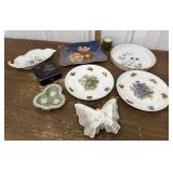 Wedgwood trinket dish, Plates, trinket box etc