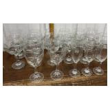 Wine, champagne glasses