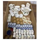 Creamers, napkin rings etc