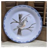 1982 Plymouth pottery folksy plate