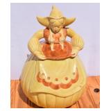 Red Wing Pottery Cookie Jar *repair to lid