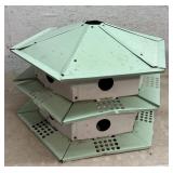 2 Piece Aluminum Birdhouse w/ poles (Needs
