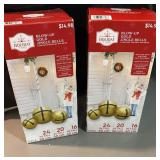 2 New/ Never Used blow up gold jingle bells