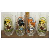 1986 Flintstones Kids Pizza Hut glasses