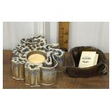 Pottery candle holders
