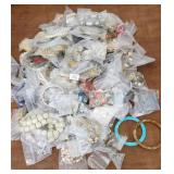 Costume jewelry necklaces bracelets in bags