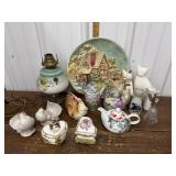 3D wall plate, ginger jars, music boxes, animal