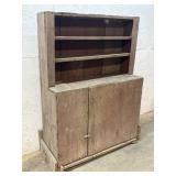 Early Step Back Cupboard w/ old red paint