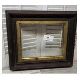 Victorian Deep Walnut frame w/glass