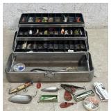 UMCO Aluminum Tackle Box w/ lures