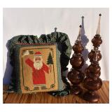 Primitive Style Holiday Pillow