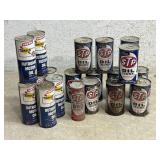 STP & Sunoco Oil Advertising Cans - no shipping