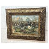 Large War Print in Fancy Frame 40/32