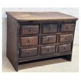 9 Drawer Small Apothecary w/ contents 20/12/16