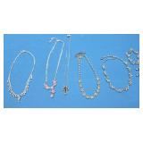 Pretty costume jewelry necklaces (1 set)