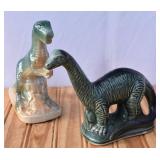 Ceramic Glazed Dinosaur Figurines