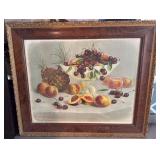 vintage Still life art print summer fruit still