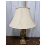 Alabaster? Lamp *chip on corner of base