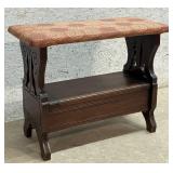 Walnut Lift-top Stool 20/9/16