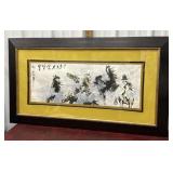 Chinese ink-and-wash painting "herd of horses"