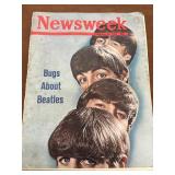 Newsweek Magazine "Bugs About Beatles 1964 * worn