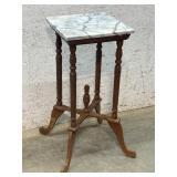 Oak Marble Top Stand 14/14/30