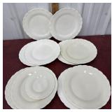 10 MacBeth-Evans Chinex Classic Ivory Plates and