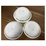 Corelle Spring Blossom Green bowls