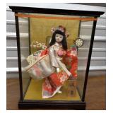 Geisha Girl In Glass Display Case