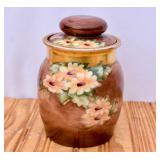Antique AK Limoges France Biscuit Jar-nic on lid