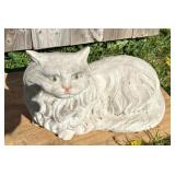 Cat concrete statue.