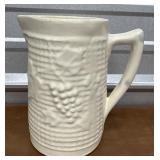 Vintage Glazed Pottery Pitcher, I have never seen