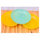 MCM Slag Glass Plates-possibly Rhythm? Laughlin