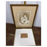 Artwork- Raphael Soyer Mother & Child, 1 pencil