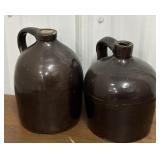 Stoneware crock jugs *chip on rim