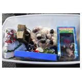 Large Tote with Vintage Holiday Items