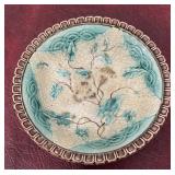 antique German Majolica bowl ï¿½ morning gloryï¿½