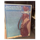 22 1/4ï¿½x 17 1/4ï¿½ Golf Picture/plaque