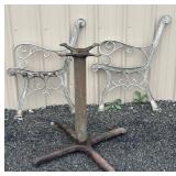 Iron Table Base & Park Bench Ends