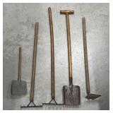 Childrenï¿½s garden tools- shovels, rakes, hoe