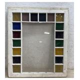 Window w/ colored glass 28/32