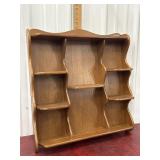 country maple Knick knack shelf *$ is donated to