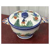 Quimper France lidded soup tureen