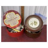 2 Vintage Tins Full Of Buttons
