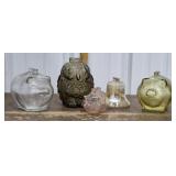 Glass Banks - Wise Old Owl, Pigs, Liberty Bell