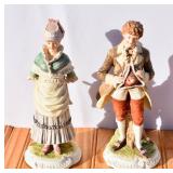Vintage Lefton Bisque Colonial Couple